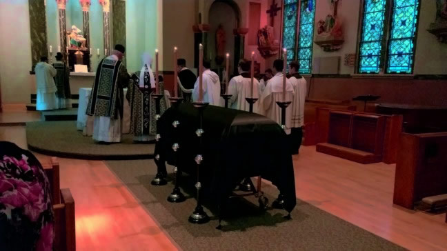 La misa de los difuntos