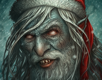 buen santa contra malos niños